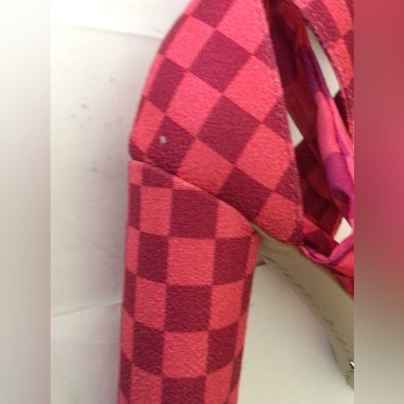 SALE OFR🆕GIANNI BINI ASTRAAHH CHECKERED WRAP  BLOCK HEEL (Sz 6& 6.5) - Picture 11 of 15